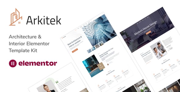 00_preview.jpg Arkitek - Architecture & Interior Elementor Template Kit - Image 1