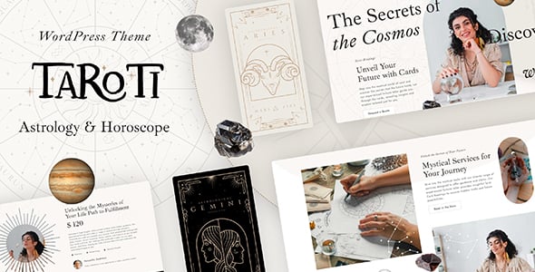 01-theme-preview.jpg Taroti - Astrology & Horoscope WordPress Theme - Image 1