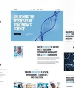 Atomic - Laboratory & Science Research Elementor Template Kit